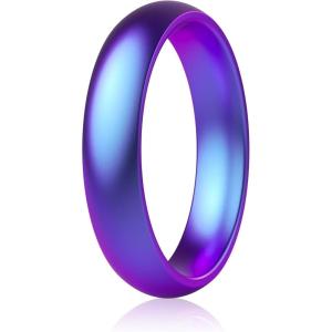 imageThunderFit Silicone Anniversary Rings for Women 55mm Wide 2mm Thick Wedding Rubber Bands Variety Multipack 112Pack ZU Galaxy