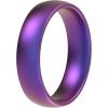 imageThunderFit Silicone Rings for Him and Her Rubber Engagement Bands Unisex 17mm Thick Minimalist Rubber Engagement RingsPack B Starry Galaxy