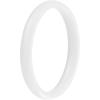 imageThunderFit Silicone Rings for Him and Her Rubber Engagement Bands Unisex 17mm Thick Minimalist Rubber Engagement RingsPack C White