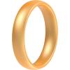 imageThunderFit Silicone Rings for Him and Her Rubber Engagement Bands Unisex 17mm Thick Minimalist Rubber Engagement RingsPack D Gold