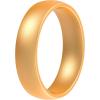 imageThunderFit Silicone Rings for Him and Her Rubber Engagement Bands Unisex 17mm Thick Minimalist Rubber Engagement RingsPack D Gold
