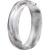 imageThunderFit Silicone Rings for Him and Her Rubber Engagement Bands Unisex 17mm Thick Minimalist Rubber Engagement RingsPack G Marble