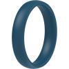 imageThunderFit Silicone Rings for Him and Her Rubber Engagement Bands Unisex 17mm Thick Minimalist Rubber Engagement RingsPack I Dark Blue