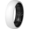 imageThunderFit Silicone Rings for Him and Her Rubber Wedding Engagement Bands Unisex 2mm Thick in 4mm ampamp 8mm Widths Variety Multipack 147Pack A WhiteBlack