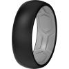 imageThunderFit Silicone Rings for Him and Her Rubber Wedding Engagement Bands Unisex 2mm Thick in 4mm ampamp 8mm Widths Variety Multipack 147Pack J Light Grey CBlack
