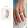 imageThunderFit Silicone Rings for Him and Her Rubber Wedding Engagement Bands Unisex 2mm Thick in 4mm ampamp 8mm Widths Variety Multipack 147Pack P White  Dusty Rose