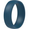 imageThunderFit Silicone Rings for Him and Her Rubber Engagement Bands Unisex 17mm Thick Minimalist Rubber Engagement RingsPack I Dark Blue