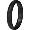 imageThunderFit Silicone Rings for Him and Her Rubber Wedding Engagement Bands Unisex 2mm Thick in 4mm ampamp 8mm Widths Variety Multipack 147Pack G All Black