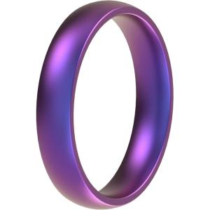 imageThunderFit Silicone Rings for Him and Her Rubber Engagement Bands Unisex 17mm Thick Minimalist Rubber Engagement RingsPack B Starry Galaxy