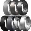 imageThunderFit Mens Silicone Rings 10mm Wide 25mm Thick Rubber Bands Breathable Variety Multipack 110Pack C Charcoal Black  Iron Grey  Silver Grey  Brass Grey  Grey Camo  Metallic Platinum  Concrete Grey