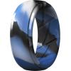 imageThunderFit Mens Silicone Rings 10mm Wide 25mm Thick Rubber Bands Breathable Variety Multipack 110Pack ZM Blue Camo