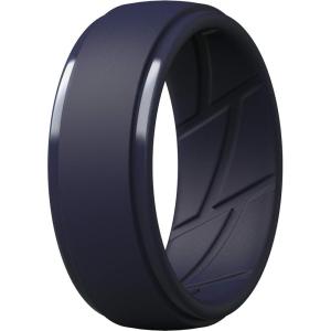 imageThunderFit Mens Silicone Rings 10mm Wide 25mm Thick Rubber Bands Breathable Variety Multipack 110Pack ZQ Navy Blue